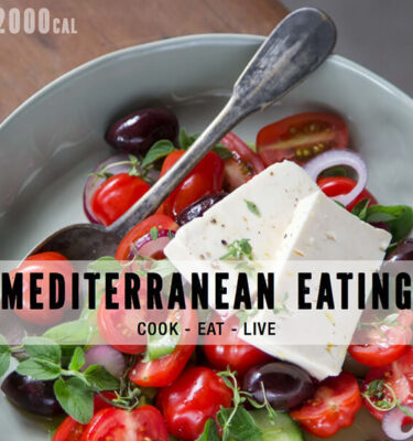 Mediterranean Eating Cookbook (eBook) with 2000 Calorie Plan